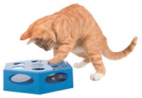 Фото Trixie Игрушка для кошек Turning Feather, пластик, 22 см, синий