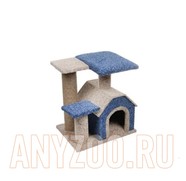 Фото PerseiLine Персилайн Камея-3 игровой комплекс для кошек с избой и двумя площадками
