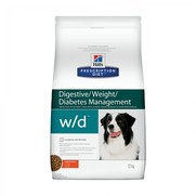 Фото Hill's PD W/D Сухой корм для собак при сахарном диабете, запорах, колитах