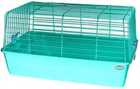 Фото Kredo Клетка для кроликов с кормушкой для сена 59*35,5*31,5см