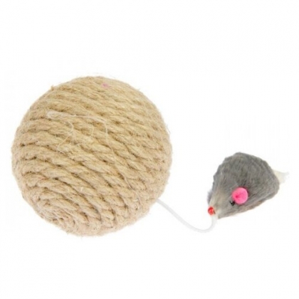 Купить PerseiLine Персилайн шар-когтеточка с мышкой джутовая с доставкой винтернет магазине Москвы