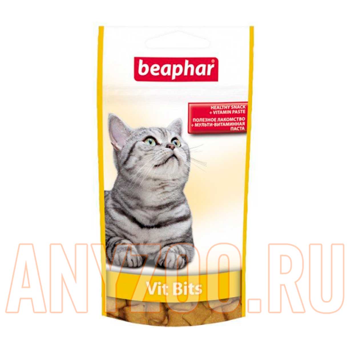 Beaphar Беафар Vit-Bits подушеки с мультивитаминной пастой для кошек Фото