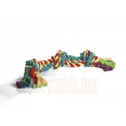 Фото Beeztees 641142 Игрушка для собак Канат с 3-мя узлами разноцветный 60см