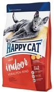 Фото Happy Cat Adult Indoor Сухой корм для домашних кошек Альпийская говядина 
