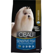 Фото Cibau Sensitive Fish Mini Чибау сухой корм для взрослых собак мелких пород с чувствительным