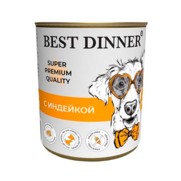 Фото Best Dinner Бест Диннер Мясные деликатесы Консервы с индейкой для собак