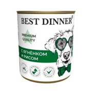 Фото Best Dinner Бест Диннер Меню Дог №5 Консервы с ягненком и рисом для взрослых собак