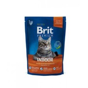 Фото Brit Premium Cat Indor Брит сухой корм для кошек домашнего содержания курица и печень
