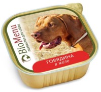 Фото BioMenu Биоменю консервы для собак Говядина в желе 