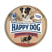 Фото Happy Dog - Хэппи Дог Консервы для собак Паштет с телятиной и сердцем