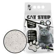 Фото Cat Step Compact White Carbon наполнитель комкующийся минеральный