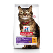 Фото Hill's SP Sensitive Stomach&Skin Сухой корм для кошек с чувствительным пищеварением и кожей