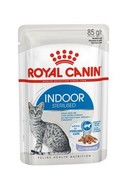 Фото Royal Canin Indoor Sterilased 7+ паучи для пожилых стерилизованных кошек кусочки в желе