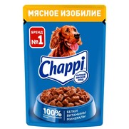 Фото Chappi Чаппи паучи для собак Мясное изобилие