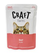 Фото Craft Farm adult паучи для кошек говядина в желе