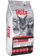 Фото Blitz Adult Сухой корм для взрослых кошек с Говядиной