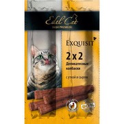 Фото Edel Cat - Эдель Кэт Лакомство для кошек Колбаски-мини с уткой и сыром 4шт