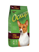 Фото Оскар сухой корм для собак всех пород Утка с рисом 