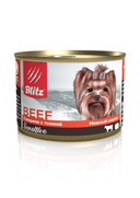 Фото Blitz Блиц консервы для собак говядина с тыквой