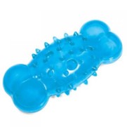 Фото Триол игрушка для собак из термопласиковой резины Косточка шипованная с отверстиями