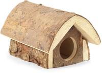 Фото Гамма домик-избушка из неокоренного дерева для мелких животных
