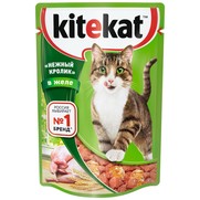 Фото KiteKat Китикет паучи для кошек нежный кролик в желе