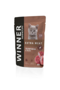 Фото Winner Extra Meat паучи для котят от 1 до 12 мес с телятиной в желе