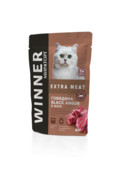 Фото Winner Extra Meat паучи для стерилизованных кошек с говядиной в желе