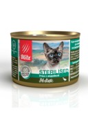 Фото Blitz консервы для стерилизованных кошек и кастрированных котов мясной паштет утка с индейкой
