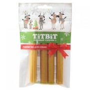 Фото Titbit Новогодняя коллекция жевательный снек со вкусом курицы для мелких собак