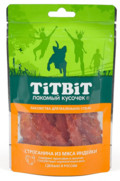 Фото Titbit лакомство для собак мелких пород строганина из мяса индейки