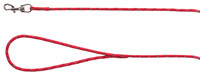 Фото TRIXIE Поводок троссовый для щенков Junior, 4 м,d 4 мм, красный