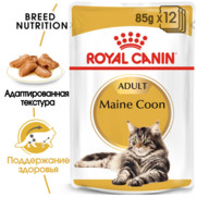 Фото Royal Canin Maine Coon Adult Паучи в соусе для кошек породы Мейн Кун