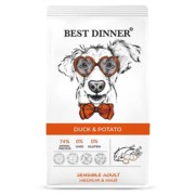 Фото Best Dinner Sensible сухой корм для собак средних и крупных пород с уткой и картофелем