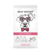 Фото Best Dinner Sensible сухой корм для собак средних и крупных пород с телятиной и тыквой