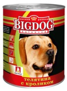 Фото Зоогурман Big Dog консервы для собак телятина с кроликом