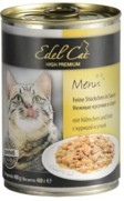 Фото Edel Cat консервы для кошек нежные кусочки с курицей и уткой в соусе