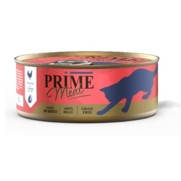 Фото PRIME MEAT консервы для кошек Курица с креветкой филе в желе