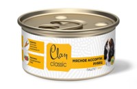 Фото Clan Classic консервы для собак паштет Мясное ассорти с рубцом ж/б