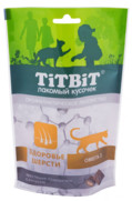 Фото Titbit лакомство для кошек хрустящие подушечки с лососем для здоровья шерсти
