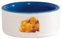 Фото Beeztees миска керамическая с изображением хомяка голубая