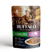 Фото Mr.Buffalo sterilized паучи для стерилизованных кошек индейка в соусе