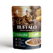 Фото Mr.Buffalo sterilized паучи для стерилизованных кошек ягнёнок в соусе