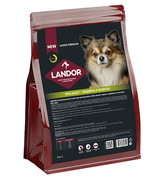 Фото Landor сухой корм для взрослых собак мелких пород c индейкой и ягненком