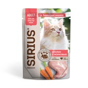 Фото Sirius Сириус Premium паучи для кошек Кролик с морковью