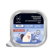 Фото Onto консервы для стерилизованных кошек с энтомопротеином паштет Кролик с клюквой