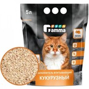 Фото Гамма Наполнитель впитывающий кукурузный для кошек