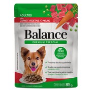 Фото Balance dog паучи для взрослых собак говядина в соусе с морковью и горошком