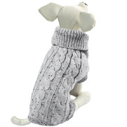Фото Триол свитер для собак Косички серый