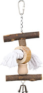 Фото Trixie Игрушка для птиц с колокольчиком и веревочкой 20см